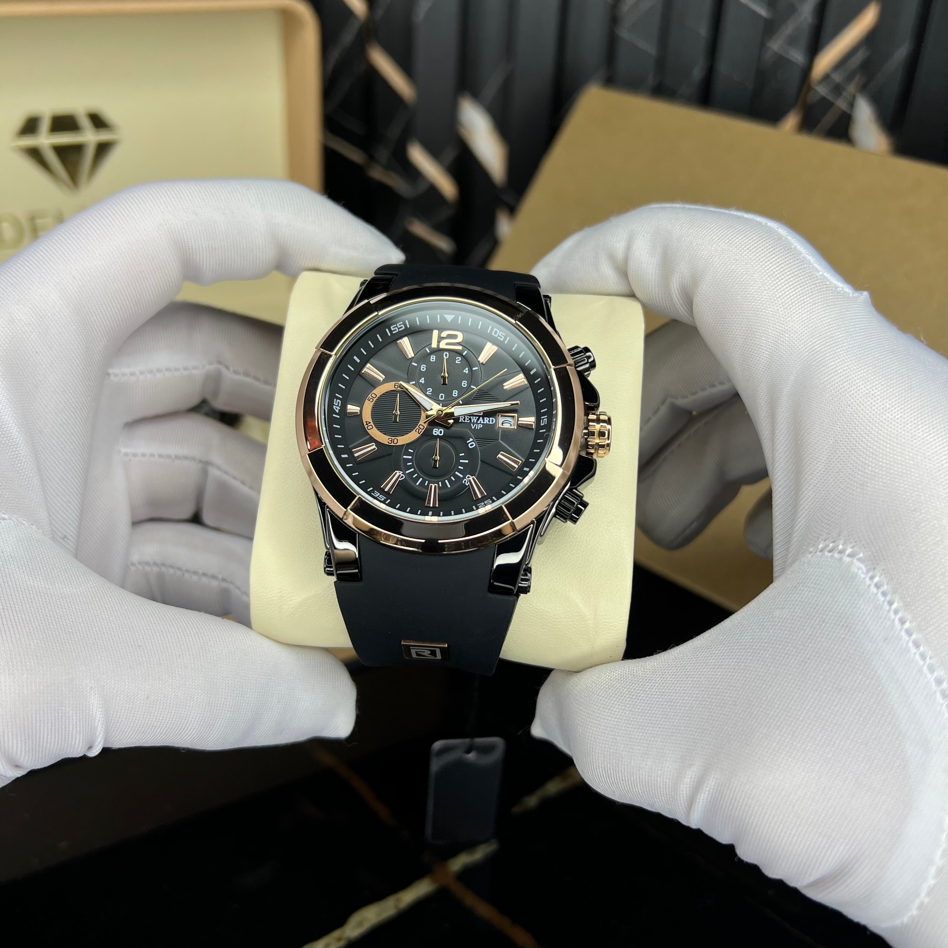 quadra(black rosegold)