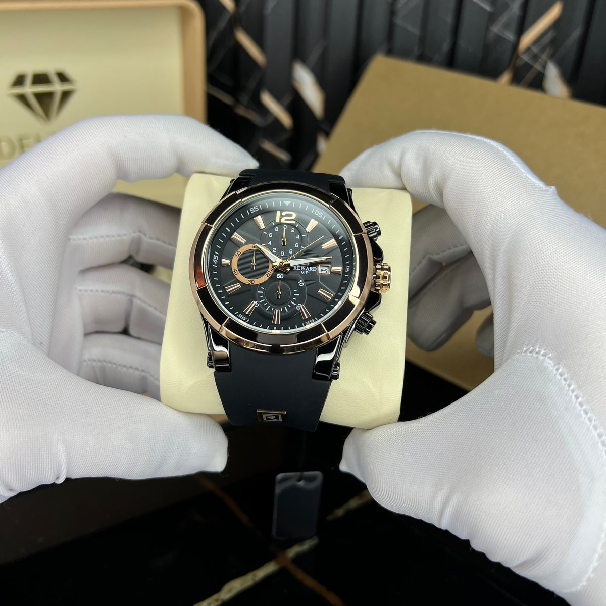 quadra(black rosegold)