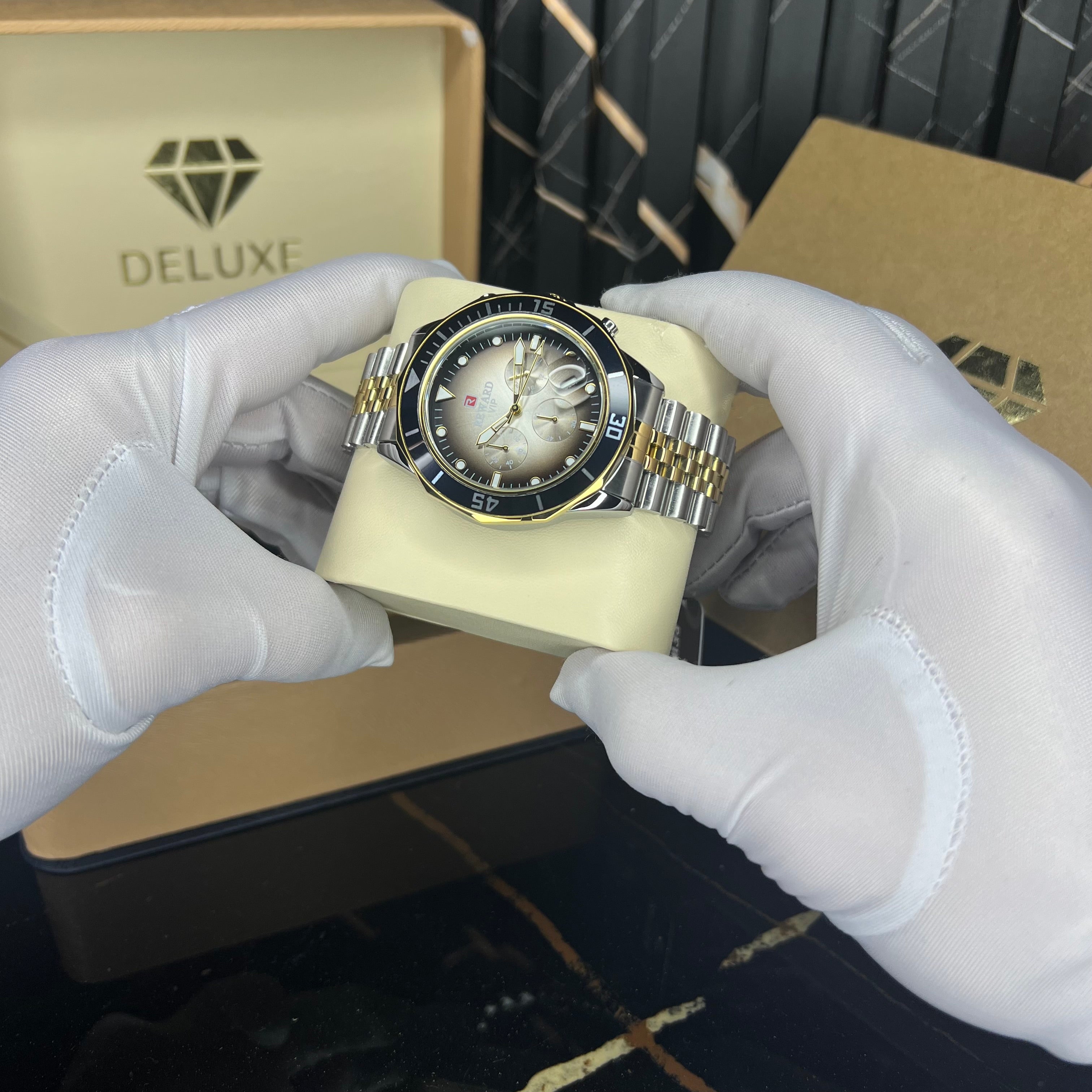goldwave chrono(silver gold)