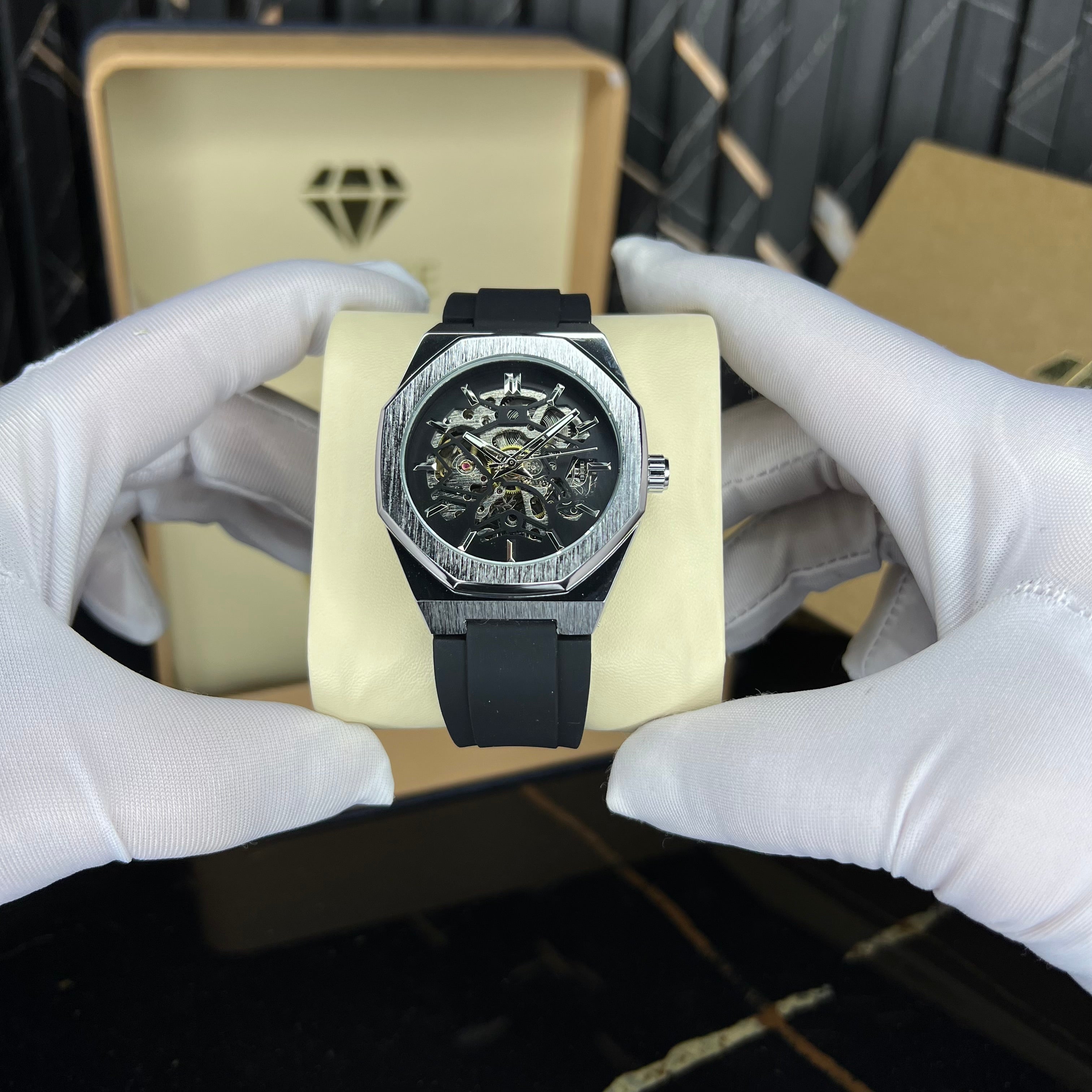 alertzy rubber(black silver)
