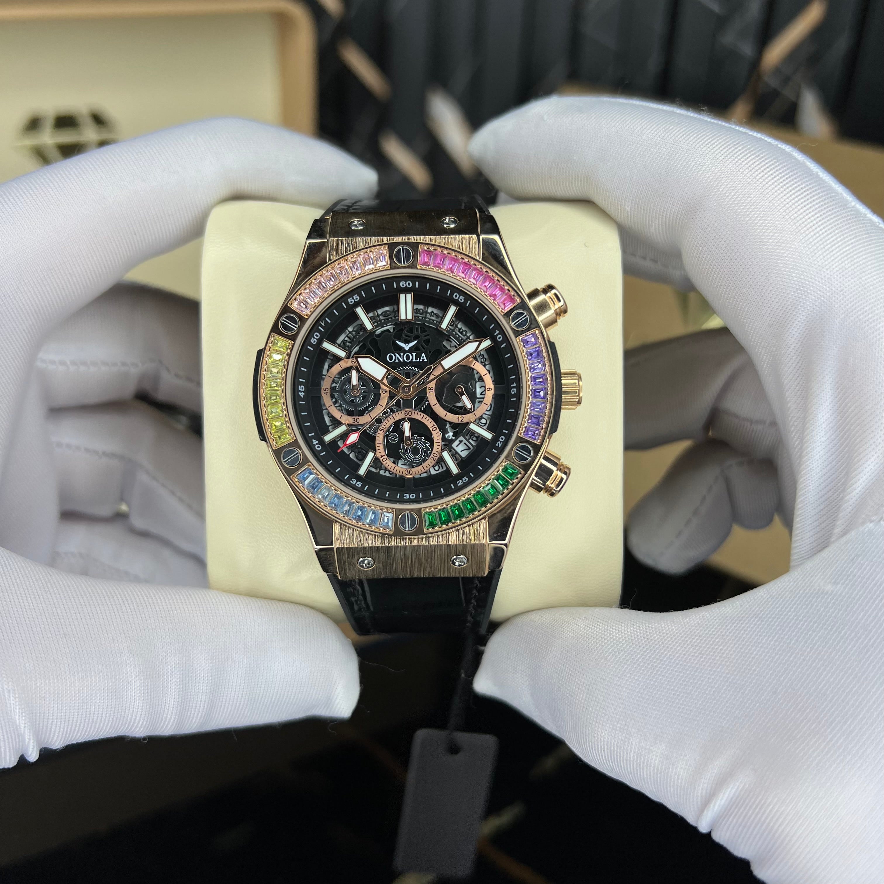 gemstone (black rosegold)