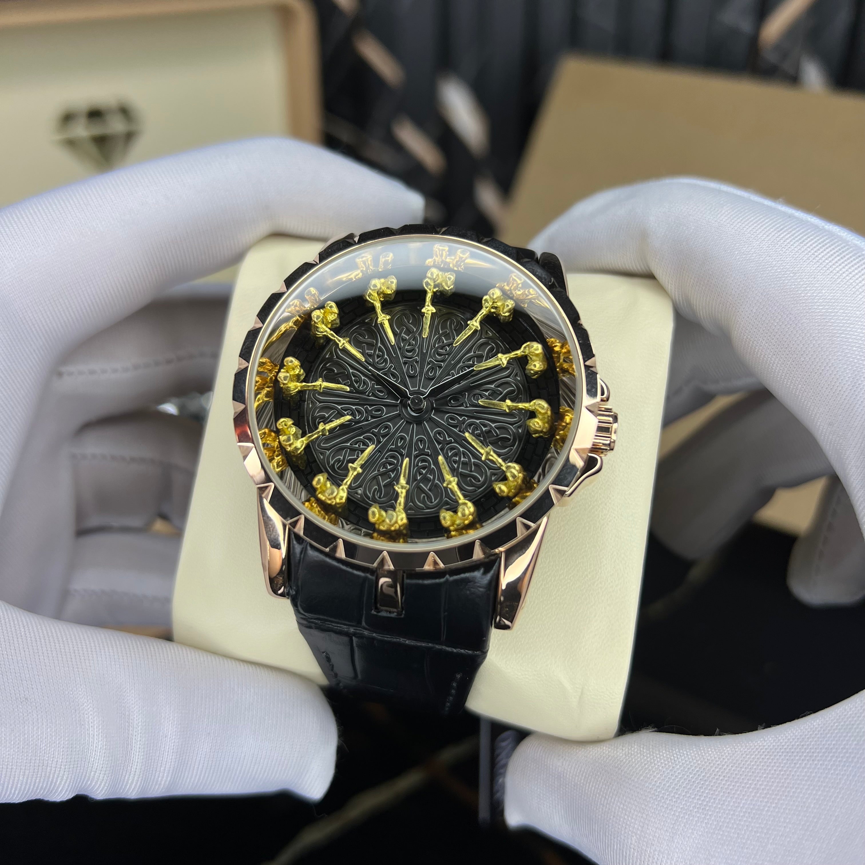 knights(rosegold gold)