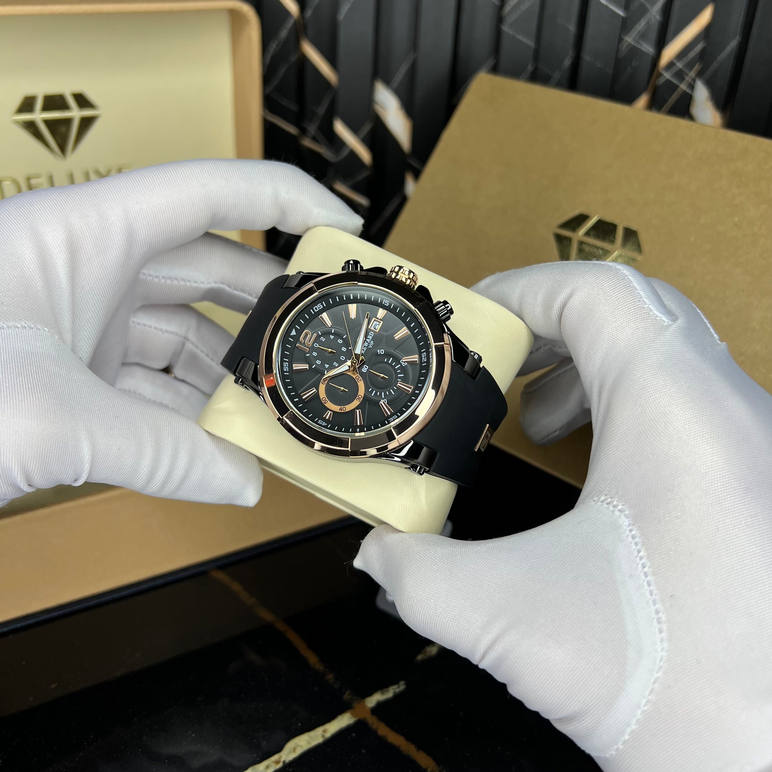 quadra(black rosegold)