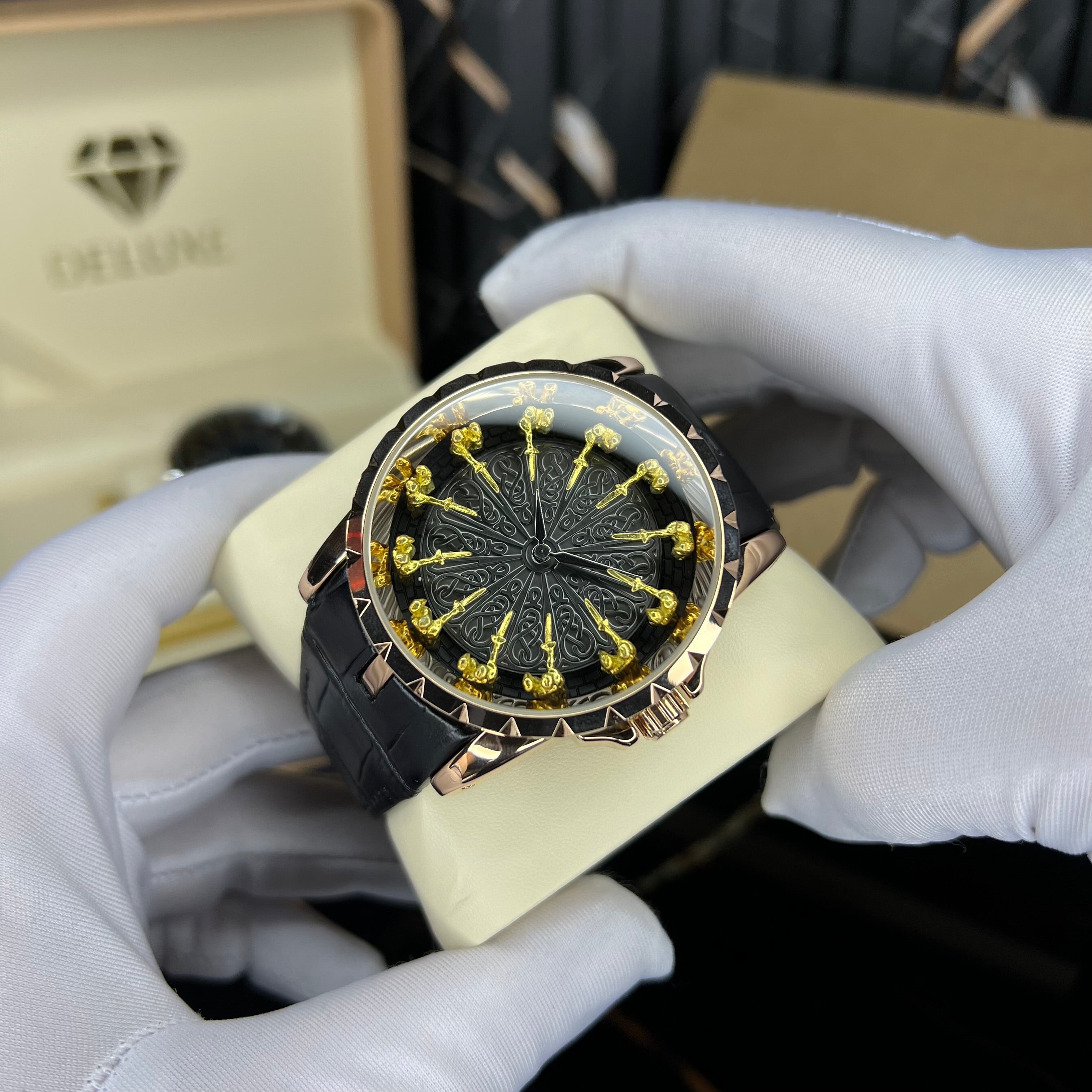 knights(rosegold gold)
