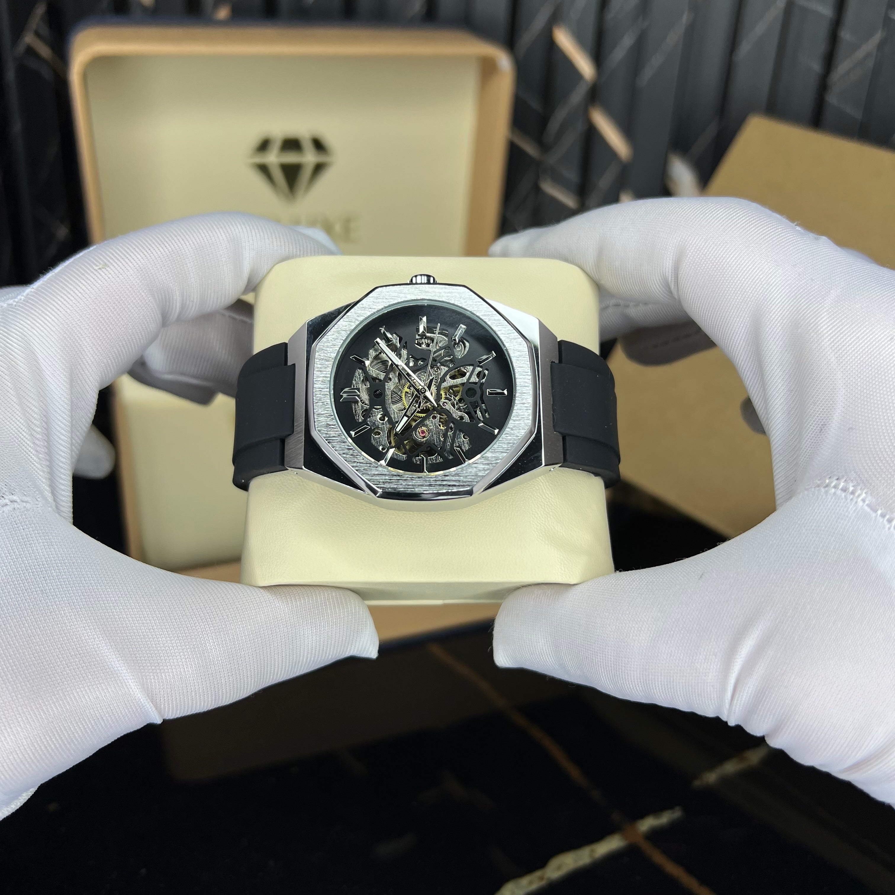 alertzy rubber(black silver)