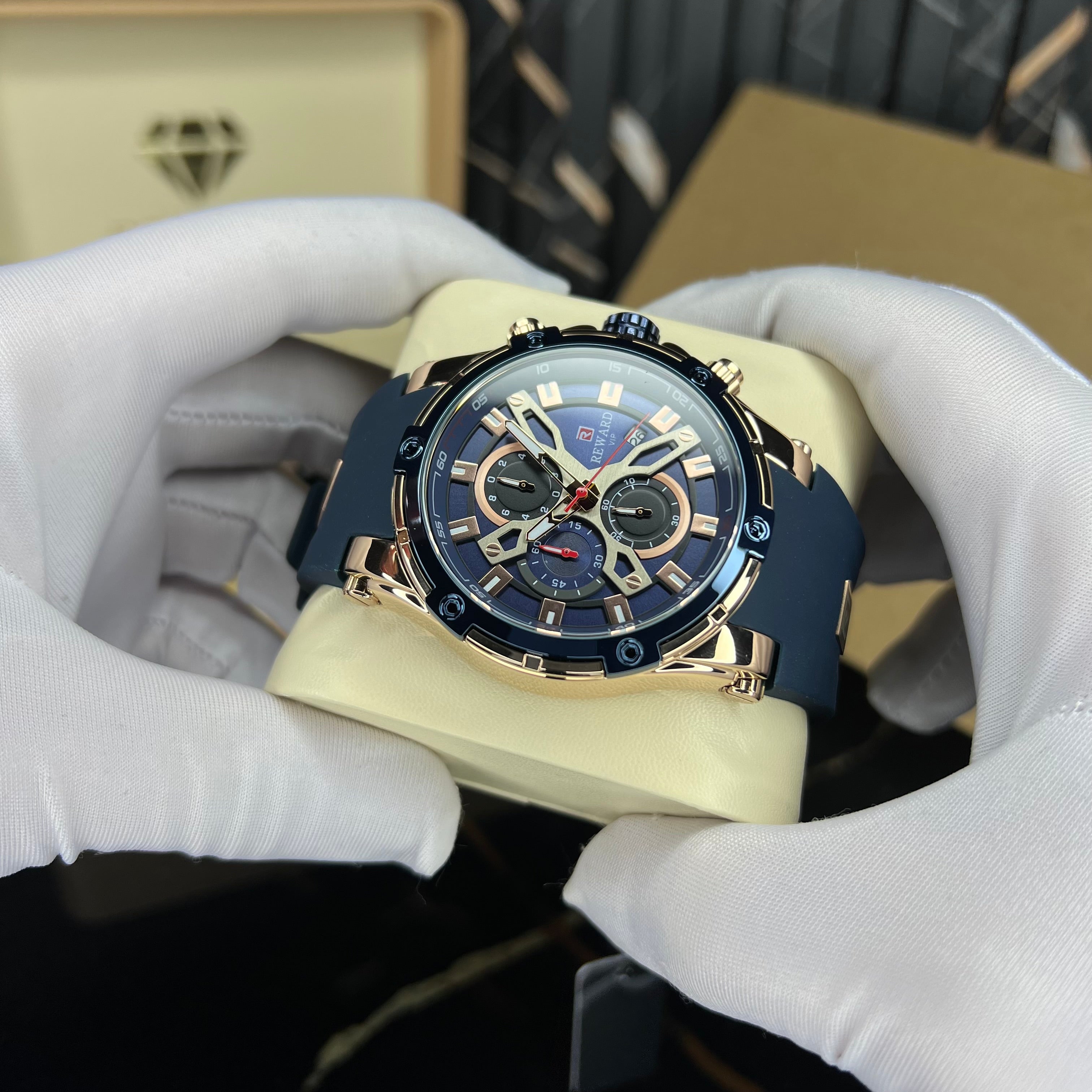 challenger(blue rosegold)