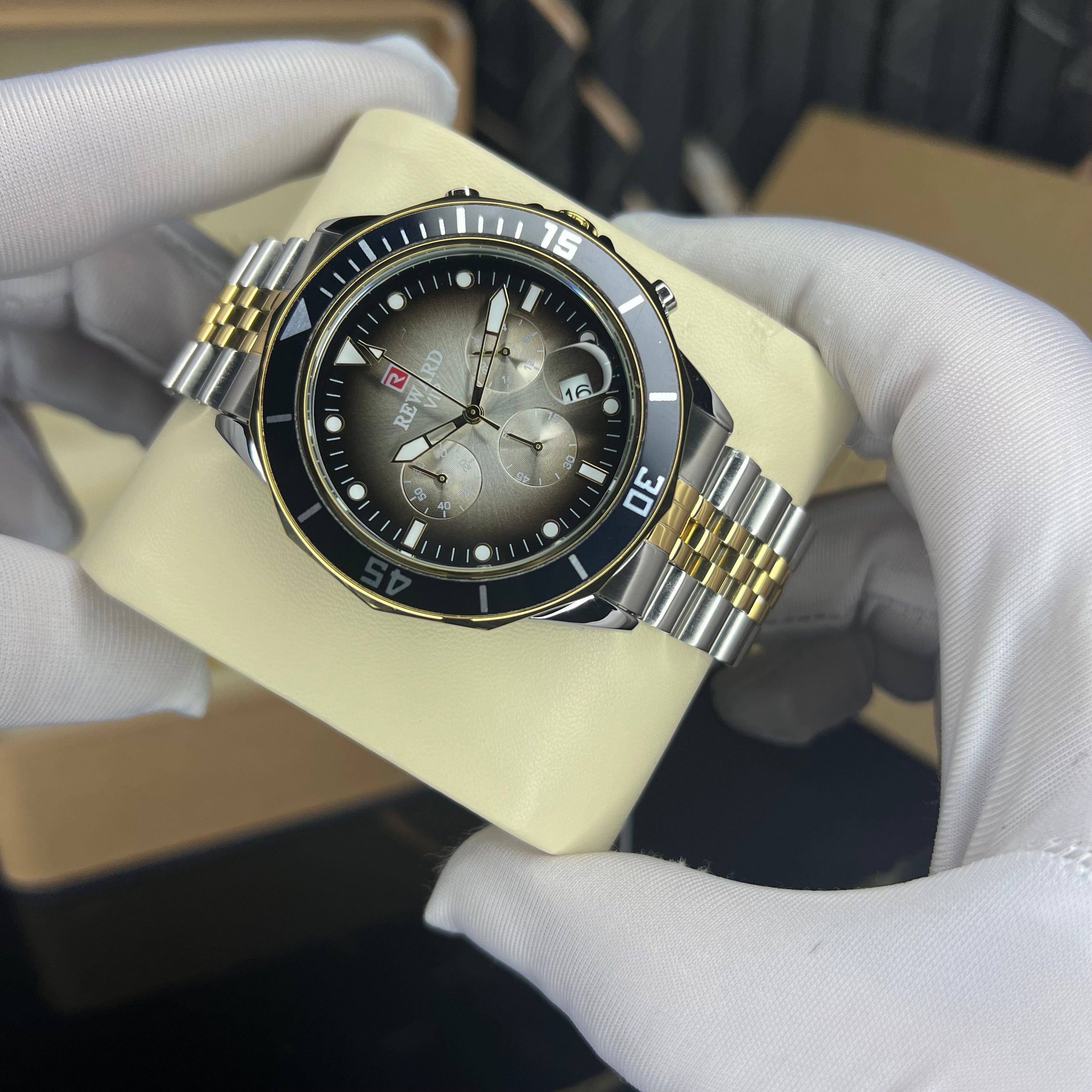 goldwave chrono(silver gold)