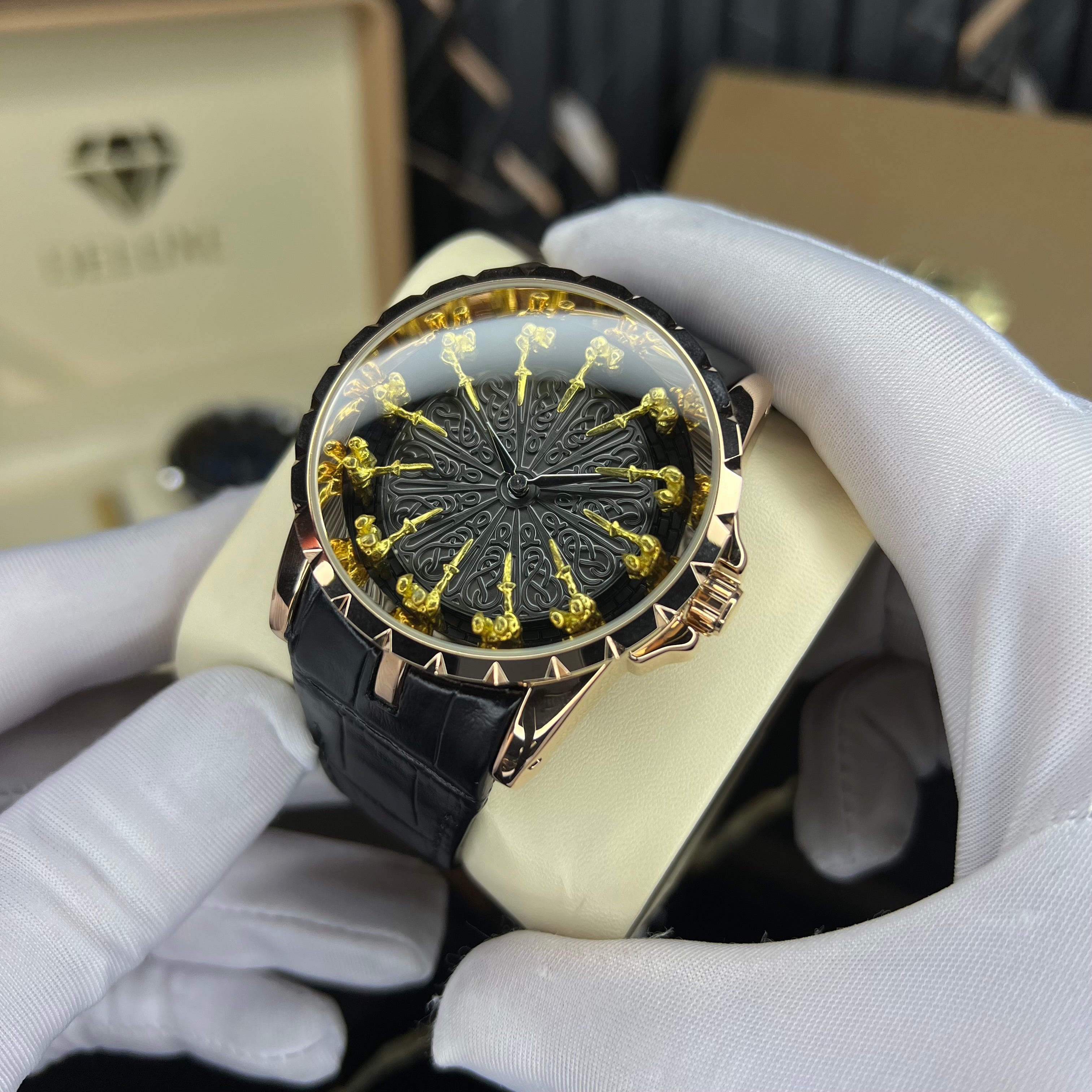 knights(rosegold gold)