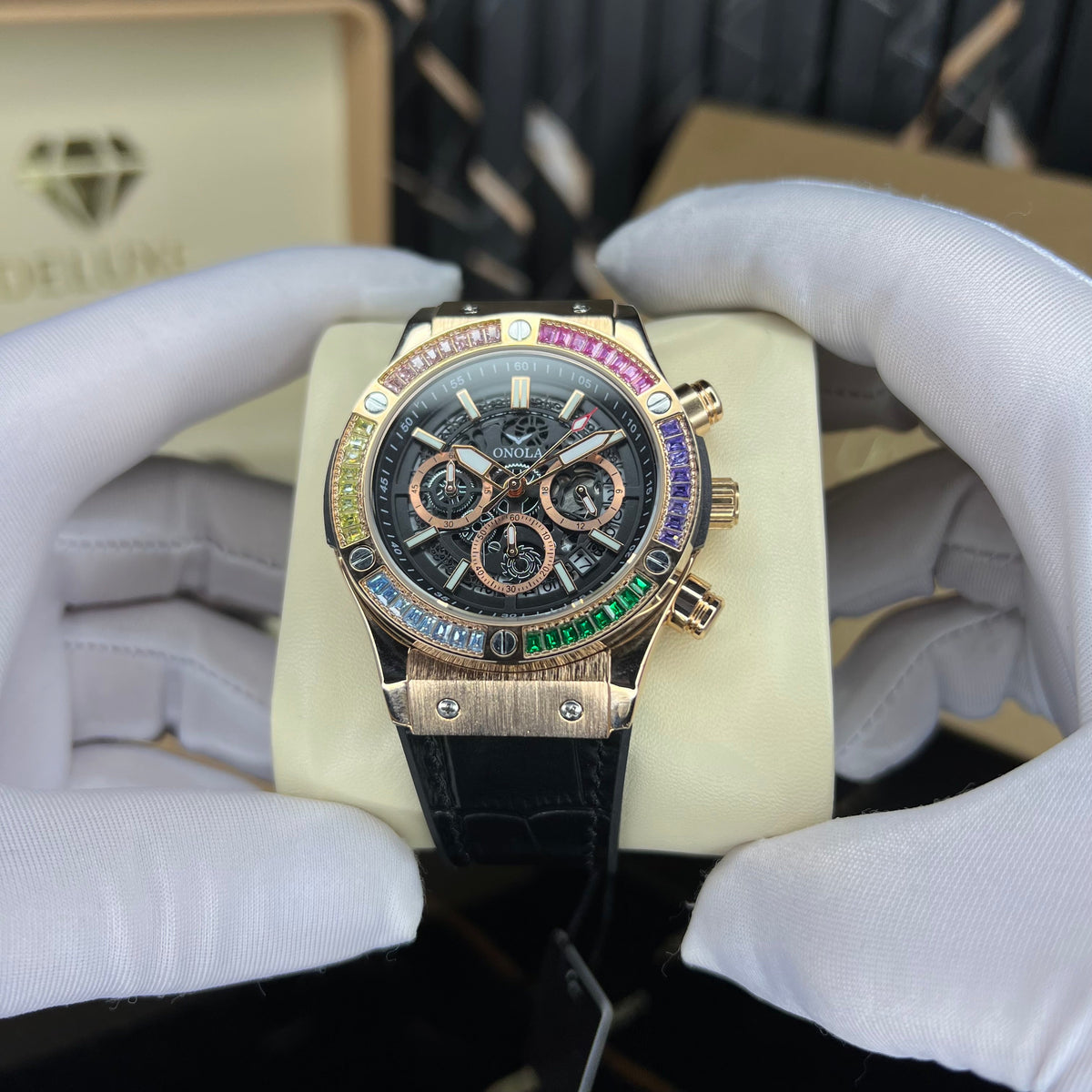 gemstone (black rosegold)