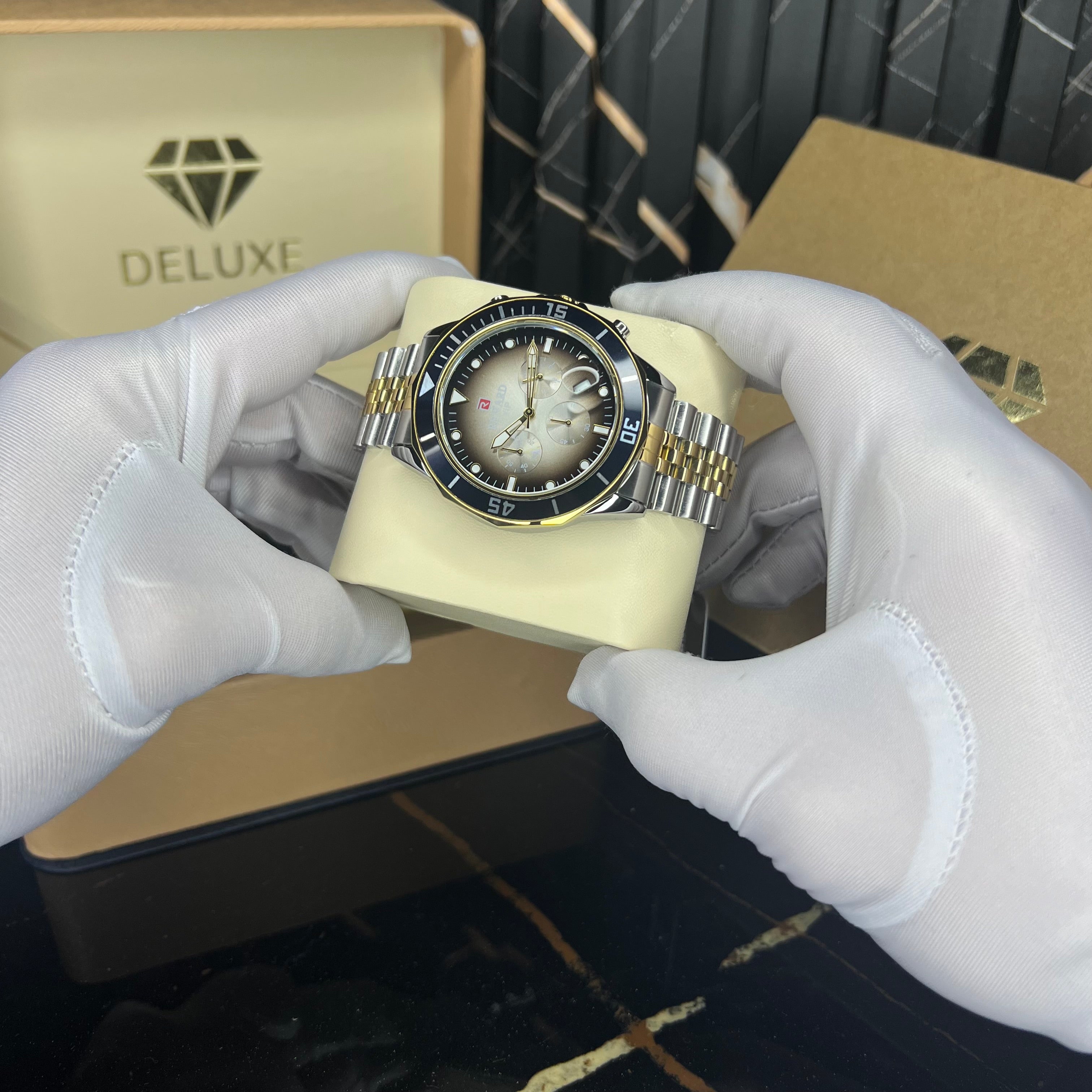 goldwave chrono(silver gold)