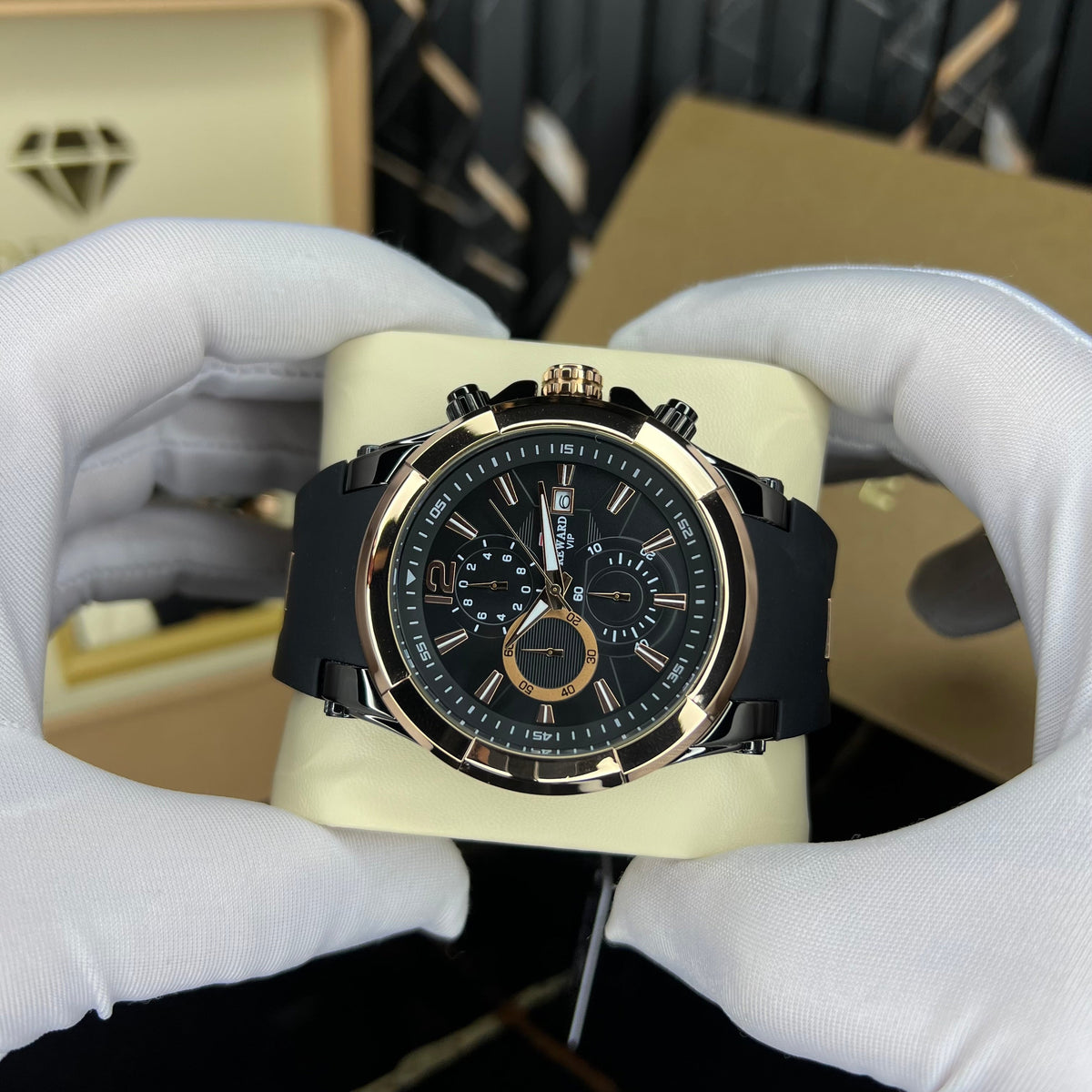 quadra(black rosegold)
