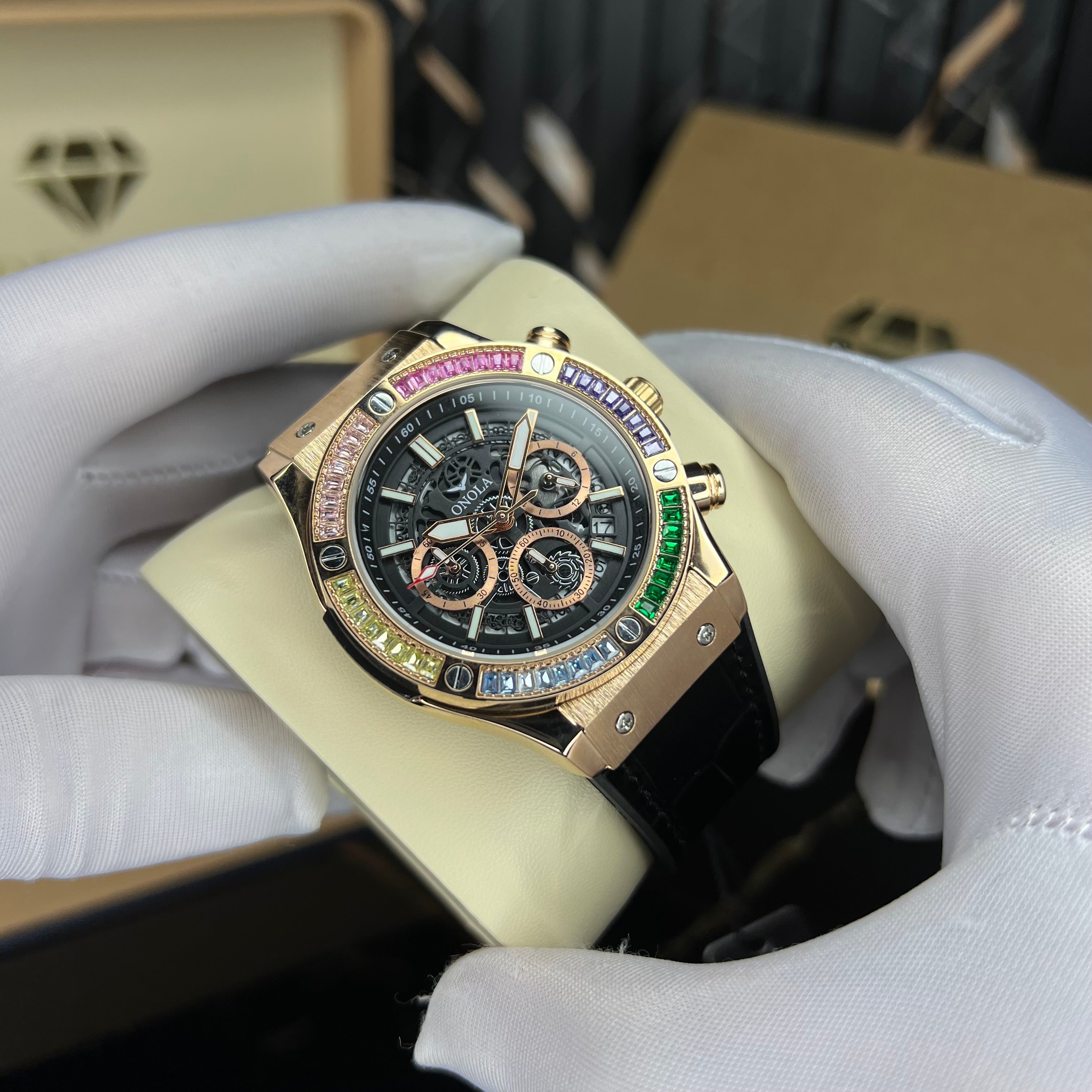 gemstone (black rosegold)
