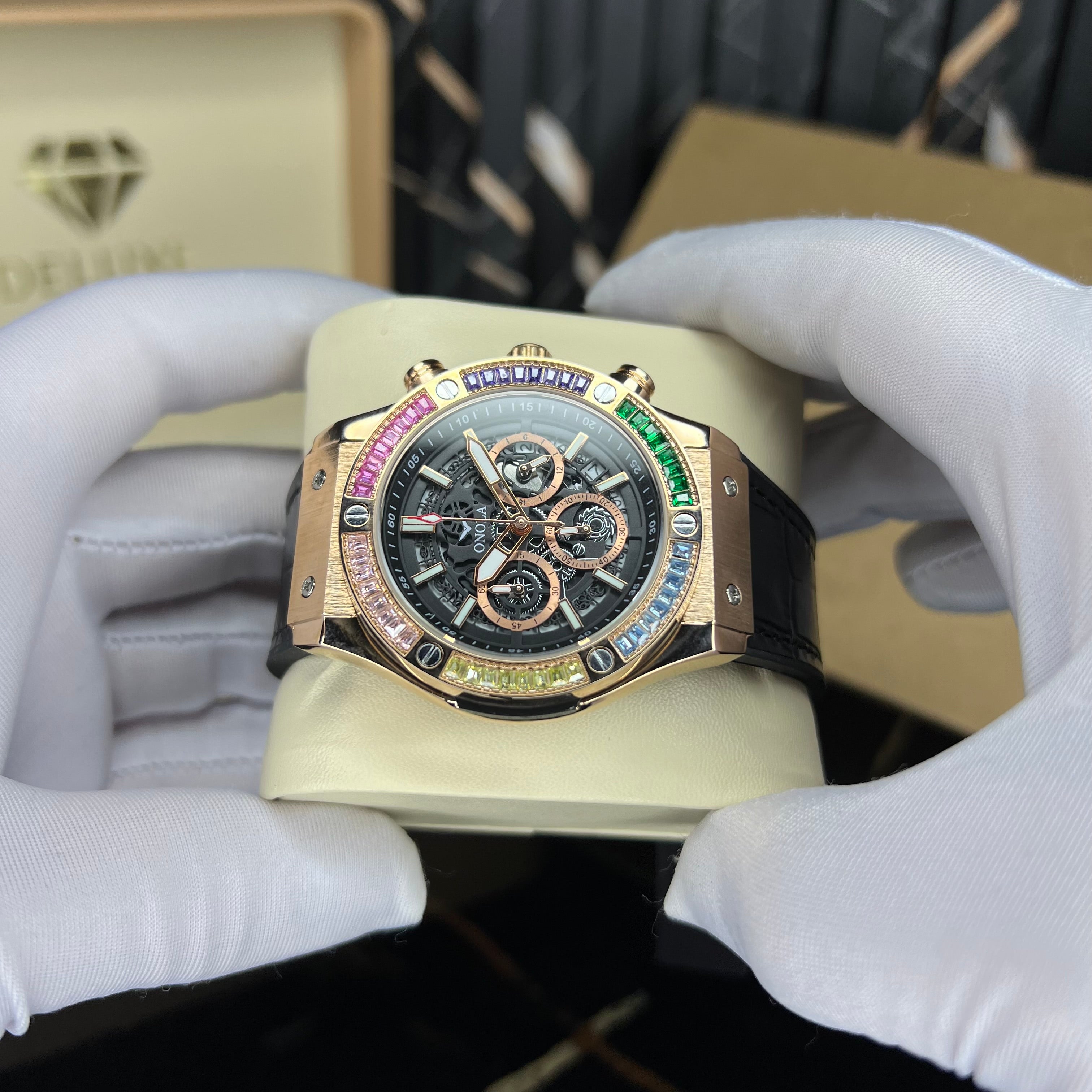gemstone (black rosegold)
